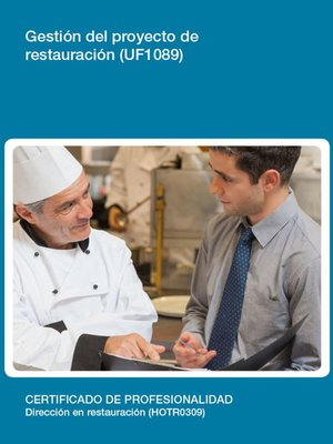 cover image of UF1089--Gestión del proyecto de restauración